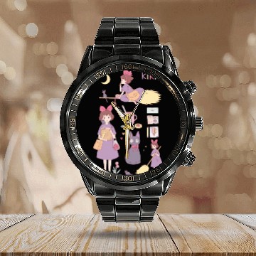 Discover Kikis Delivery Service Calendar Steel Band Watch, Studio Ghibli Calendar Steel Band Watch