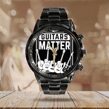 Discover All guitars matter Calendar Steel Band Watch