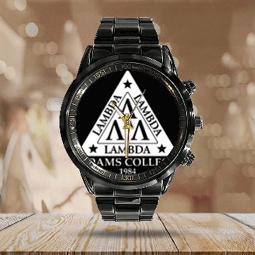 Discover Lambda Lambda Lambda - Revenge Of The Nerds - Calendar Steel Band Watch