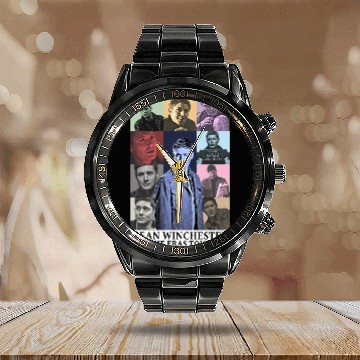 Discover Dean Winchester Eras Tour Essential Calendar Steel Band Watch