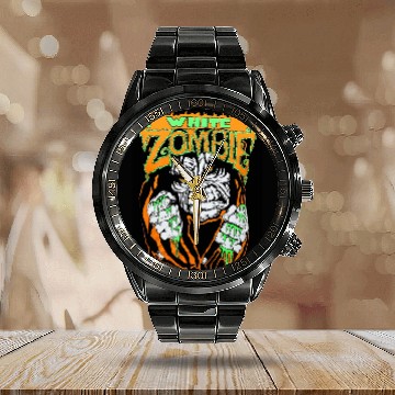 Discover White zombie Calendar Steel Band Watch