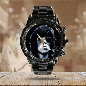 Discover Keith Richards Calendar Steel Band Watch