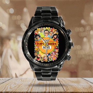 Discover The Bobs Burgers Movie Baseball Jerseys Calendar Steel Band Watch