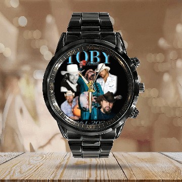 Discover Toby Keith Calendar Steel Band Watch