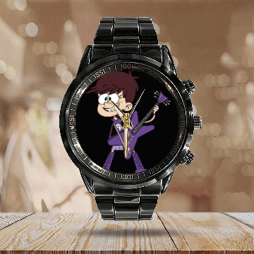 Discover luna loud guitar violet Calendar Steel Band Watch