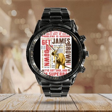 Discover JAMES BROWN Calendar Steel Band Watch