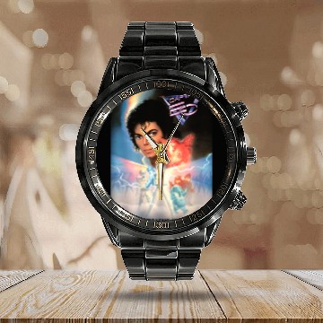 Discover Captain Eo Michael Jackson Calendar Steel Band Watch