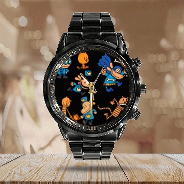 Discover Dog Man Calendar Steel Band Watch