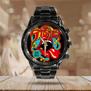 Discover The Rolling Stones Calendar Steel Band Watch
