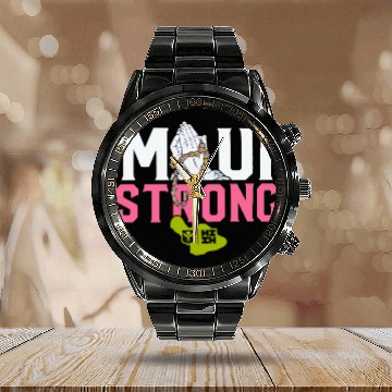 Discover maui strong Calendar Steel Band Watch, PRAY FOR MAUI Calendar Steel Band Watch