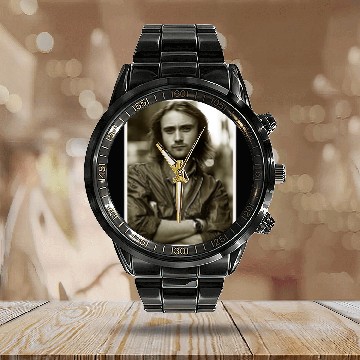 Discover Phil Collins Retro - Phil Collins - Calendar Steel Band Watch