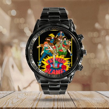 Discover Captain Planet and the Planeteers - Captain Planet - Calendar Steel Band Watch
