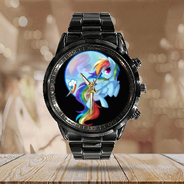 Discover Rainbow Dash! Classic Calendar Steel Band Watch