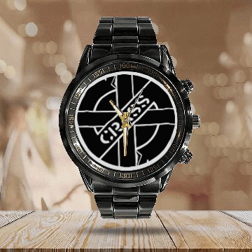 Discover CRASS LOGO Anarchy Gothic Hard Rock Calendar Steel Band Watch