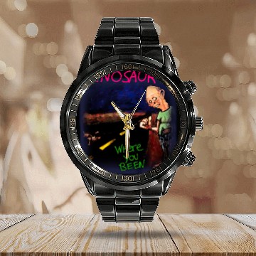 Discover Dinosaur Jr. Unisex Calendar Steel Band Watch: Where You Been (Black)