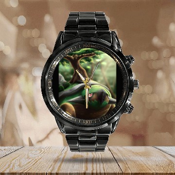 Discover Torterra Portrait Calendar Steel Band Watch