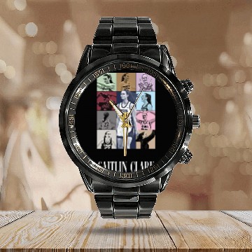 Discover Caitlin Clark Eras Tour Baseball Jerseys Calendar Steel Band Watch