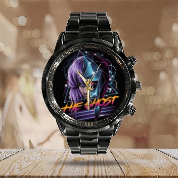 Discover Cyber Ghost - Ghost In The Shell - Calendar Steel Band Watch