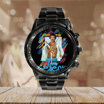 Discover Tom Selleck Sexy 80s - Tom Selleck - Calendar Steel Band Watch