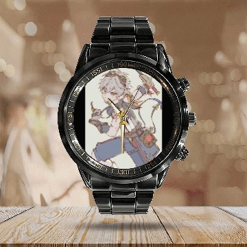 Discover Genshin impact  Bennett Calendar Steel Band Watch