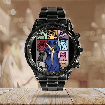 Discover Cat Eras Tour Poster Calendar Steel Band Watch