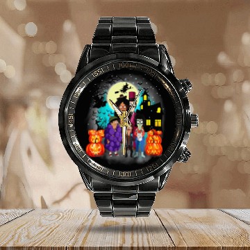 Discover Bobs Burgers Pumpkin Halloween 3D Calendar Steel Band Watch