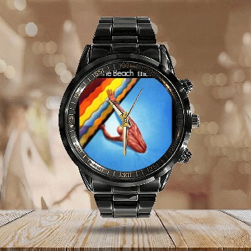 Discover Reach The Beach The FIXX Calendar Steel Band Watch