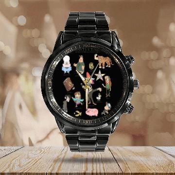 Discover Disneyss Gravity Falls Character And Mysteries Textbook Zip Calendar Steel Band Watch