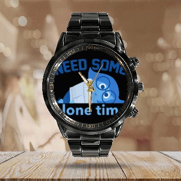 Discover Disney Pixars Inside Out Need Some Alone Time Sadness Logo Calendar Steel Band Watch