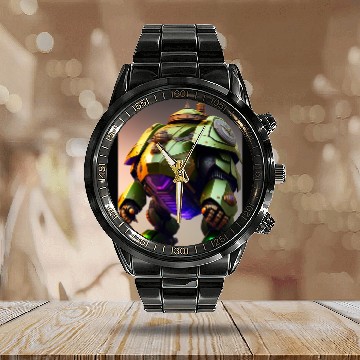 Discover KV9 Turtle Armored Turtle Behemoth Gigantisc Robot Futuristic Robot Art Calendar Steel Band Watch