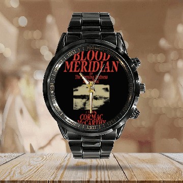 Discover Blood Meridian Cormac Mccarthy - Vintage Western Novel Calendar Steel Band Watch