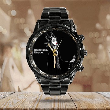 Discover Disney Villains Maleficent Its Not Me Its You Hawaiians Calendar Steel Band Watch