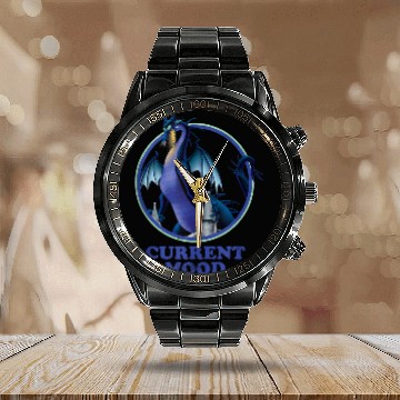 Discover Disneyss Sleeping Beauty Maleficent Dragon Current Mood Baseball Tees Calendar Steel Band Watch