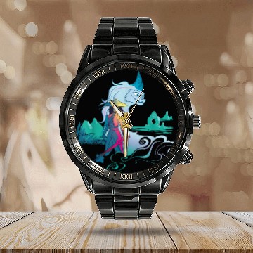 Discover Disneyss Raya And The Last Dragon Watercolor Calendar Steel Band Watch