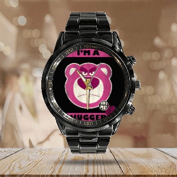 Discover Disneyss Toy Story Hugger Lotso Bear Calendar Steel Band Watch