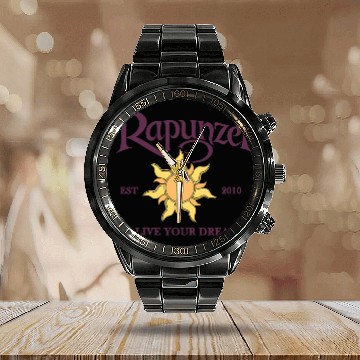 Discover Disney Tangled Rapunzel Go Live Your Dream Hawaiians Calendar Steel Band Watch