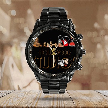 Discover Disney Hollywood Studios 3D Calendar Steel Band Watch