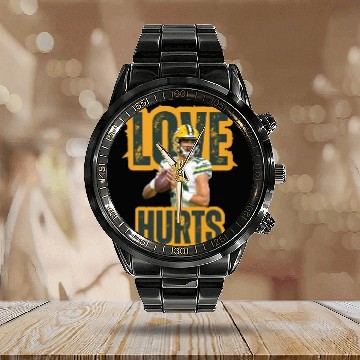 Discover Jordan Love Calendar Steel Band Watch for Green Bay Packers Fans