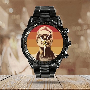 Discover Retro Anthony Bourdain Chef - Anthony Bourdain - Calendar Steel Band Watch