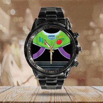 Discover Disneyss And Pixars Buzz Lightyear Halloween Costume Calendar Steel Band Watch