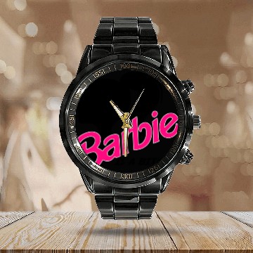 Discover BARBIE-IS A BITCH!! Calendar Steel Band Watch