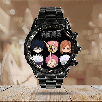 Discover Jujutsu Satoru Chibi 3D Calendar Steel Band Watch
