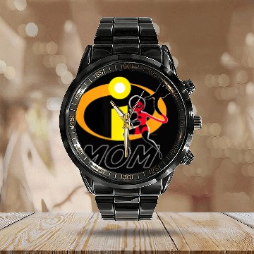 Discover Disney and Pixars The Incredibles Elastigirl Mom Calendar Steel Band Watch