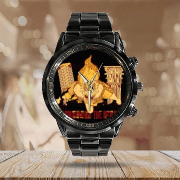Discover Disney Villains Hades I Bring the fires Calendar Steel Band Watch