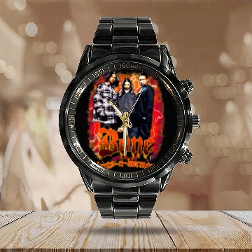 Discover Bone Thugs-N-Harmony Calendar Steel Band Watch