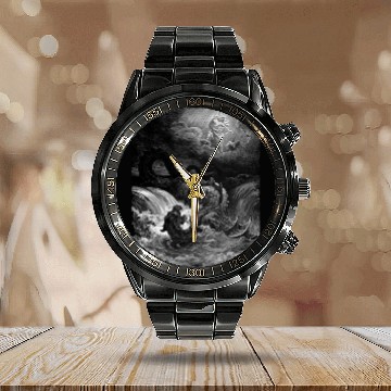Discover LEVIATHAN, Gustave Dore illustration Calendar Steel Band Watch