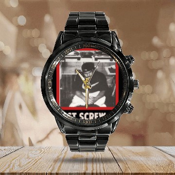Discover Vintage DJ Screw Houston Screwed Up Click Rap Calendar Steel Band Watch