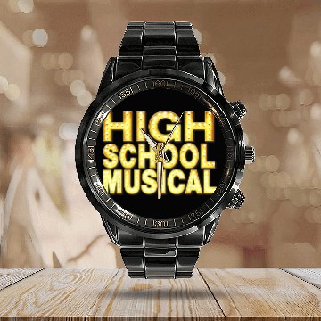 Discover Disney Channel  High School Musical Movie Logo Baseball Tees Calendar Steel Band Watch