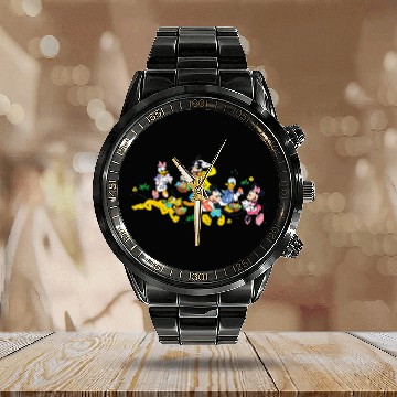 Discover Disney Mickey and Friends Easter Egg Hunt Calendar Steel Band Watch