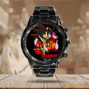 Discover Shadow the hedgehog Active Calendar Steel Band Watch